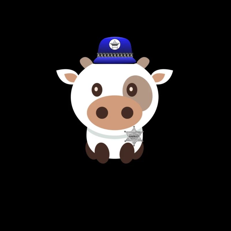 Polizei Kuh Sheriff Kuh Polizei-Tiere Cops