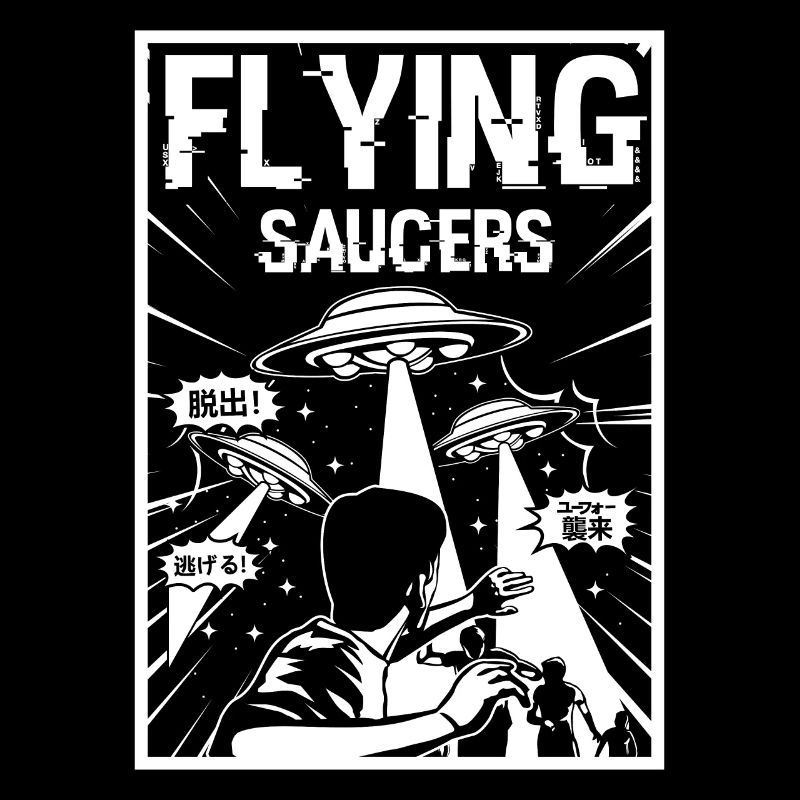 flying saucers. Flying UFOs