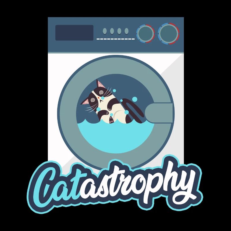 Chat dans la machine à laver