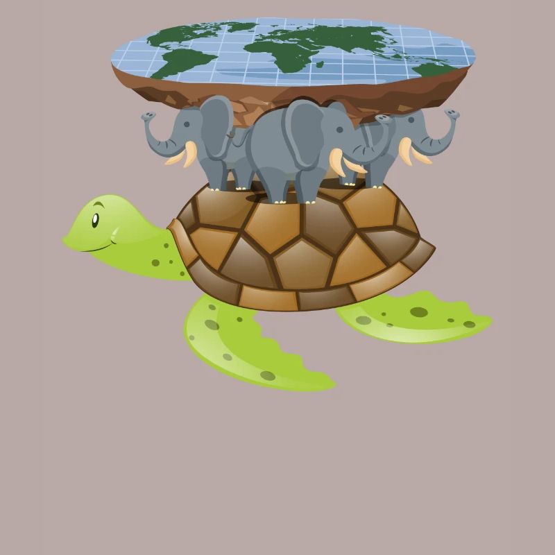 Flat Earth Turtle Disk World Gift Design Idea