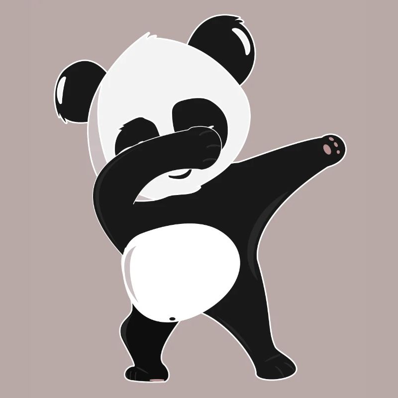 dabbing panda - dancing panda bear gift idea