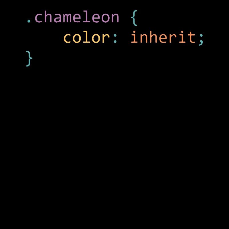 Chameleon css - cadeau ringard et geek