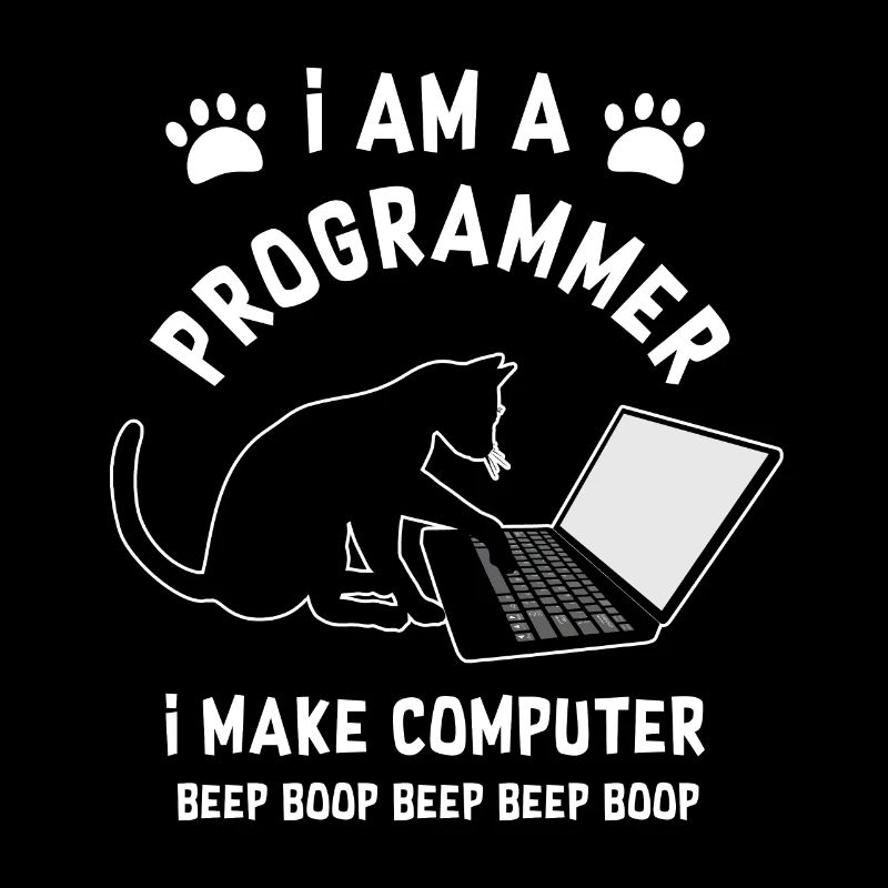 Programmeur Cat Programmeur ordinateur chat