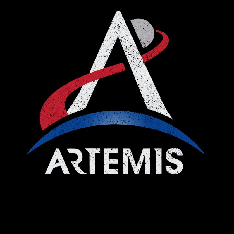 Artemis Program Logo Moon Mars Space Nasa Lunar Mi