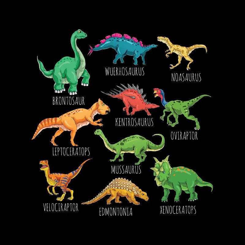 Dinosaur Types Graphics Dino T-Rex Boys Dinos