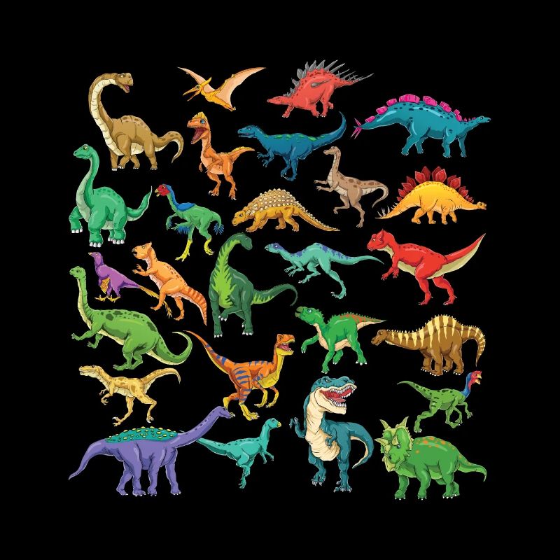 Dinosaur Types Graphics Dino T-Rex Boys Dinos