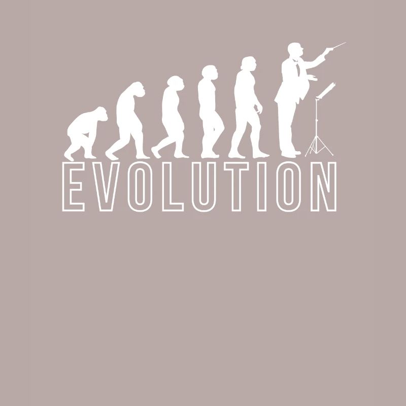 Evolution Dirigent T-Shirt Geschenk