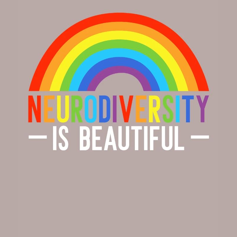 Neurodiversity Is Beautiful Infinity Rainbow ADHD