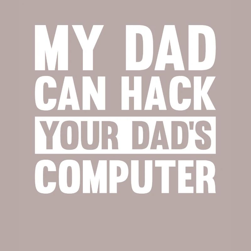 Hacker Hacking Code Computer papa Spruch Geschenk