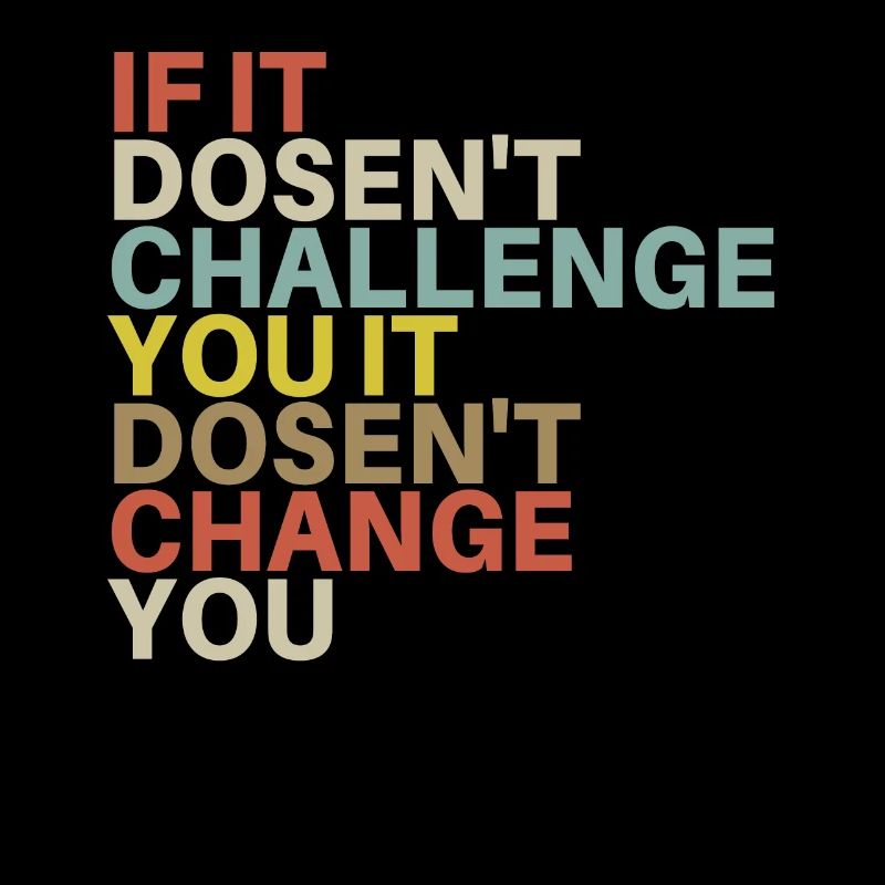 Challenge Yourself Motivational Quote Exercise Fit