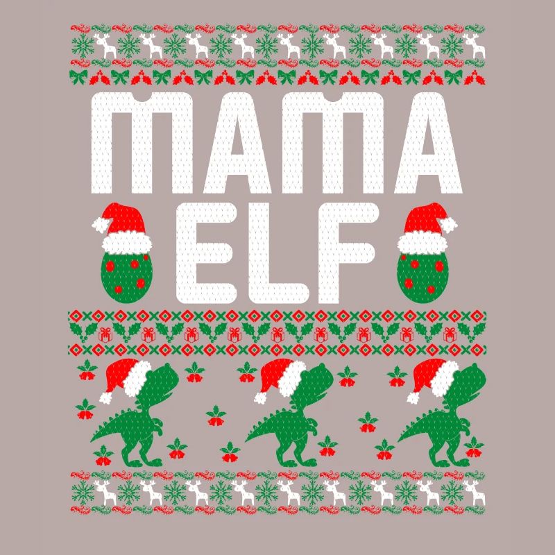 Maman elfe vilain pull de Noël