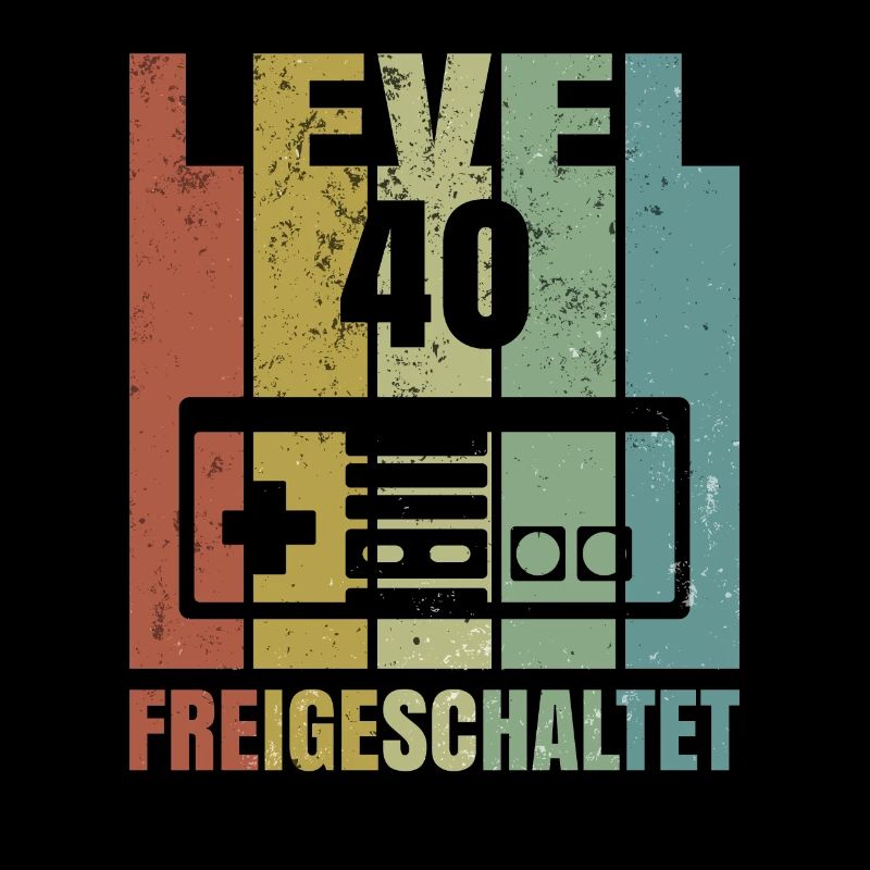 Level 40 freigeschaltet Geburtstagsshirt Geschenk