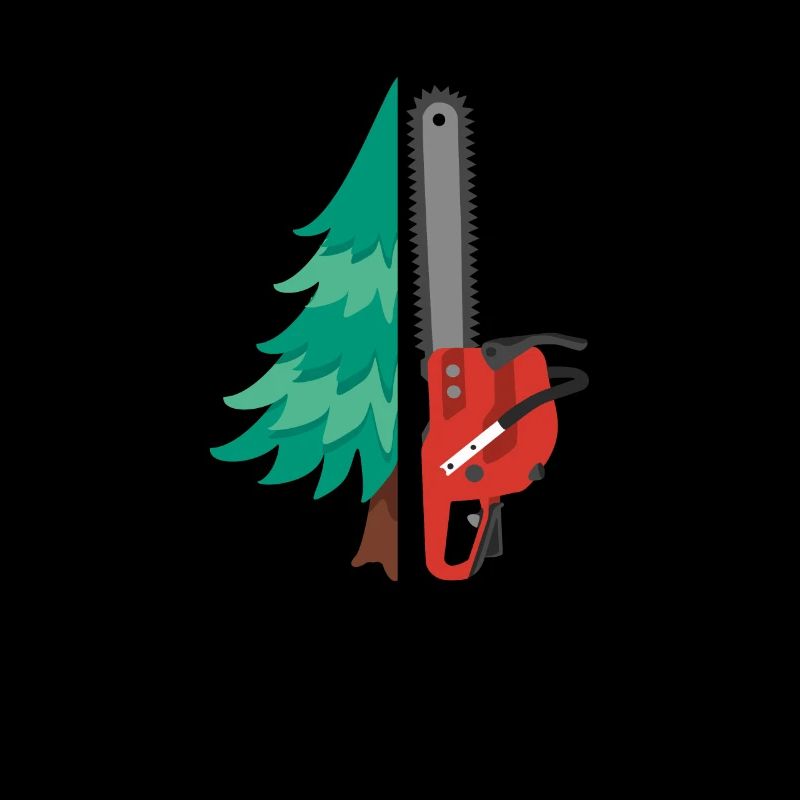 Tronçonneuse Cadeau Tronçonneuse Forêt Arbre