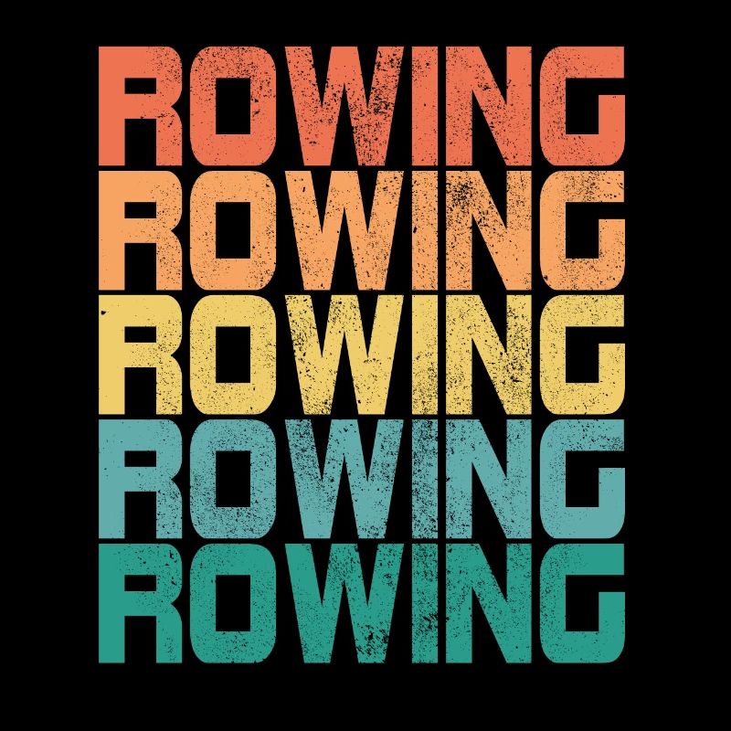 Rowing Rower Rudder Saying Retro Gift