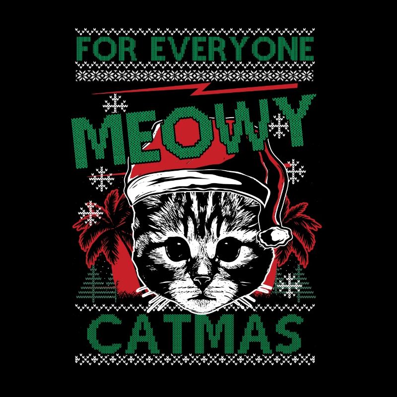 Chat Chat Chat Ugly Pull de Noël Cadeau
