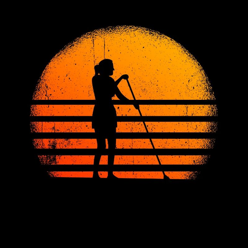 Paddleboarding Sunset Paddleboarder