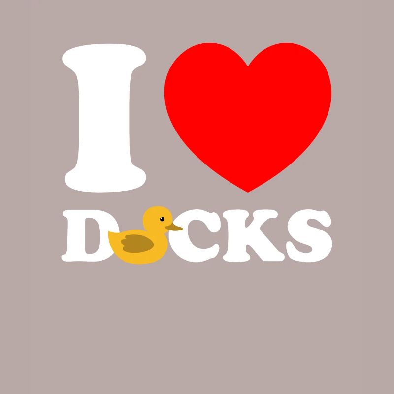 I Love Ducks Rubber Ducks Gummiente