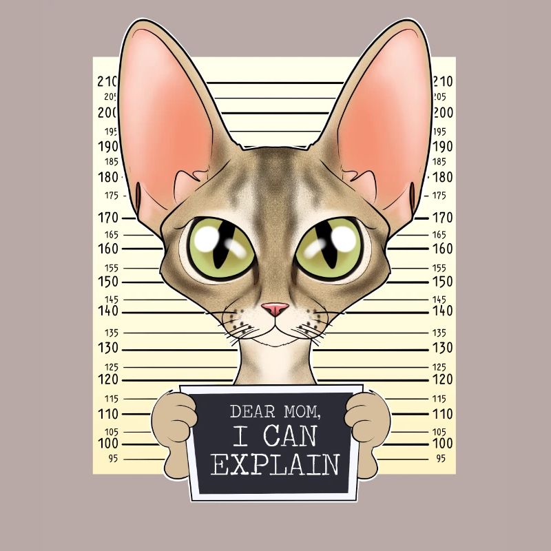 Devon Rex Cat Mom - Dear Mom I Can Explain