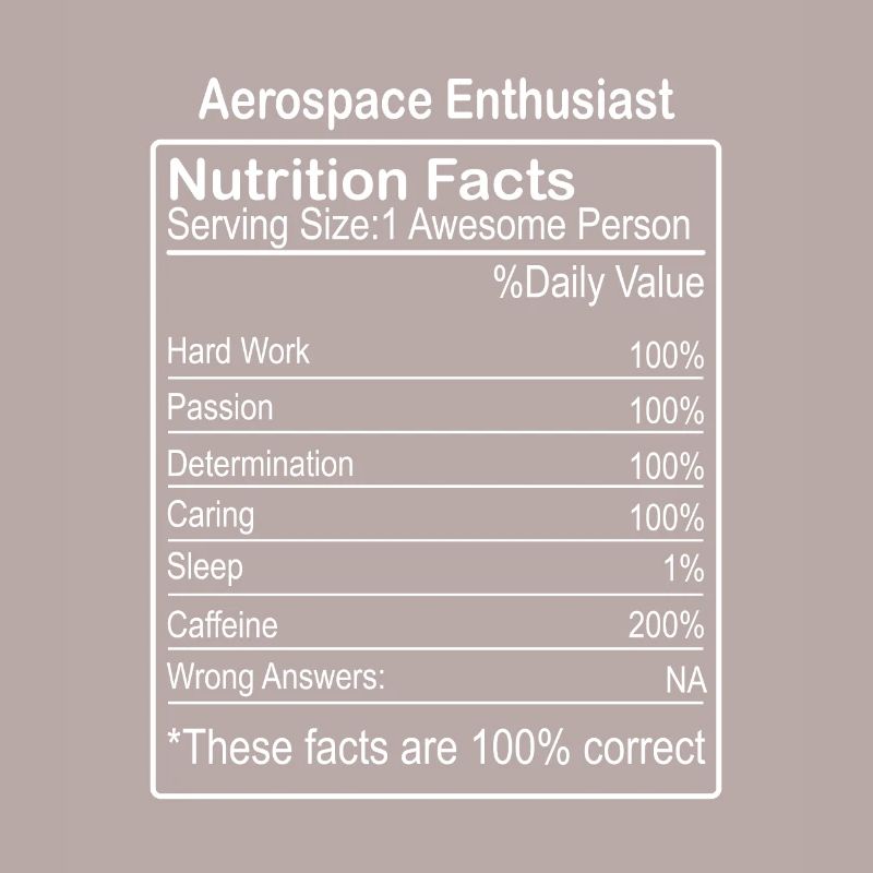 Faits nutritionnels pour les passionnés de l’aérospatiale