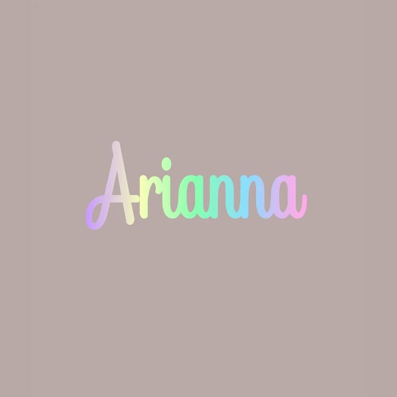 ARIANNA Rainbow Minimalist Cursive
