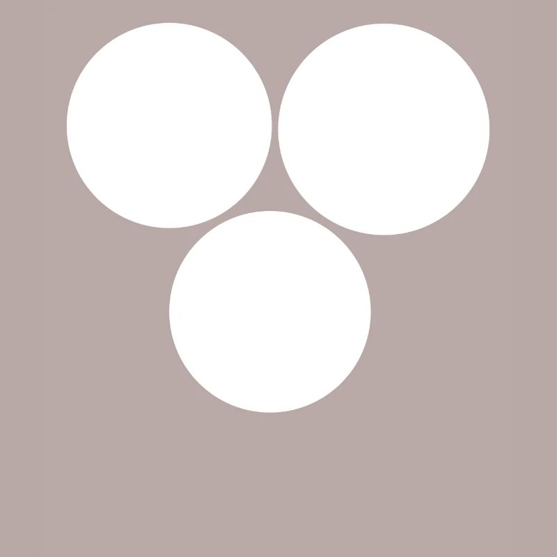 Three circles White