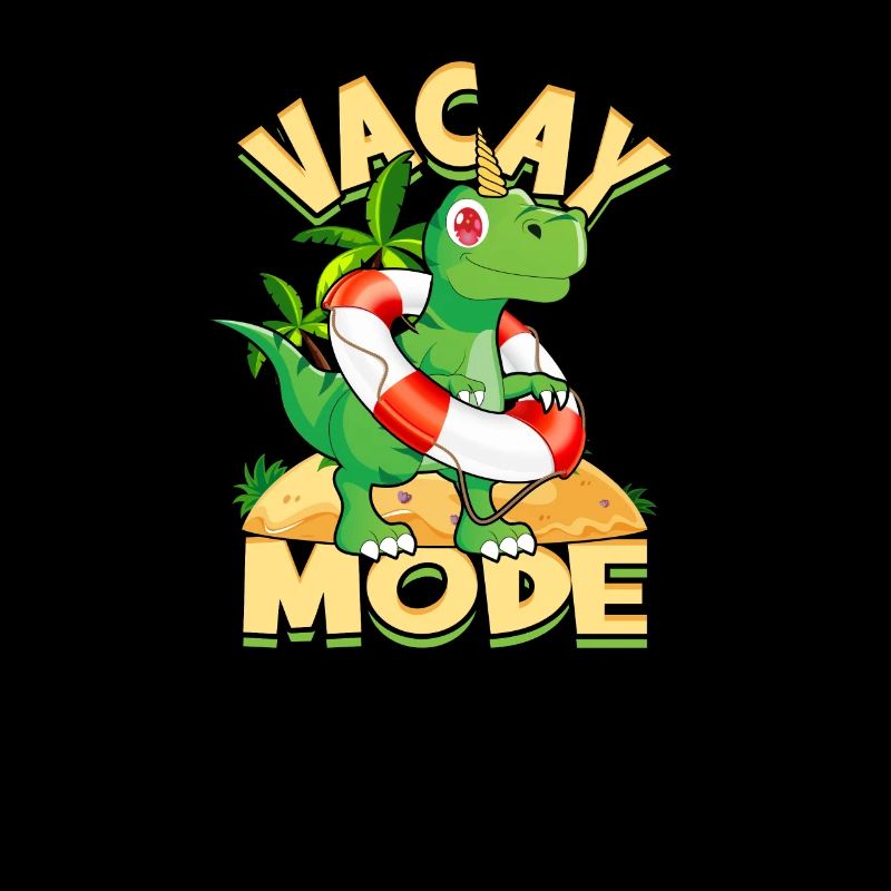 Vacay Mode Cute Dinosaur - trex
