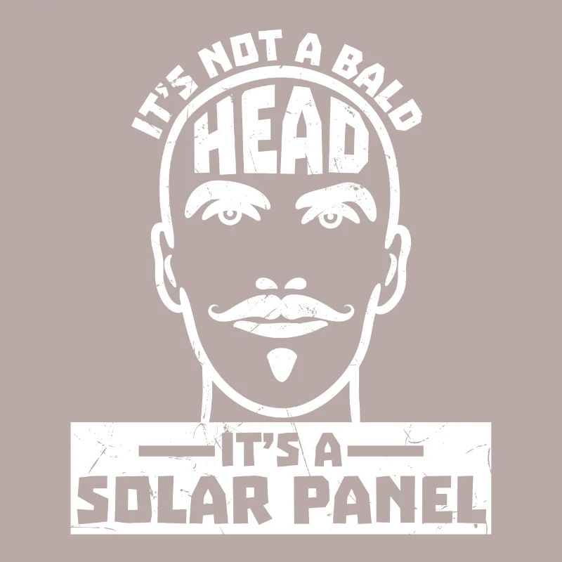 Bald Its A Solar Panel Bald Head