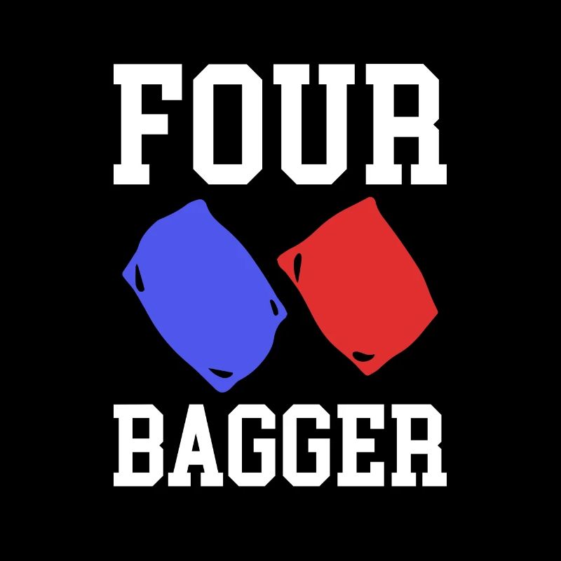 Four Bagger Shirt Geschenk Cornhole