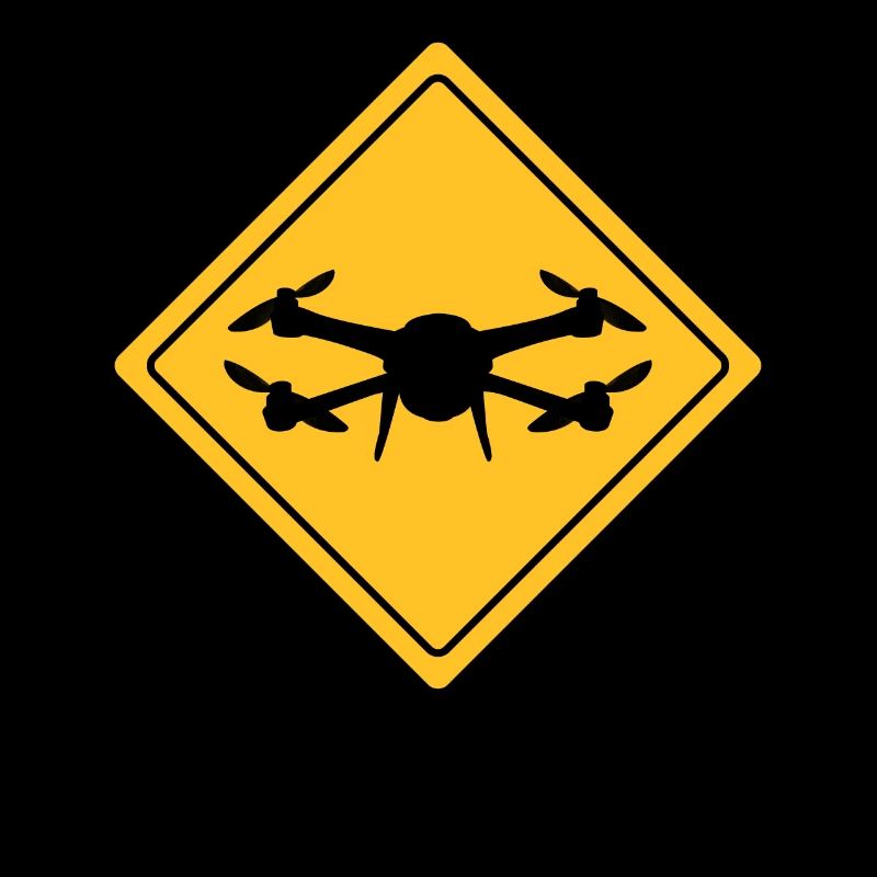 Drone avec panneau d’avertissement Drone flyer