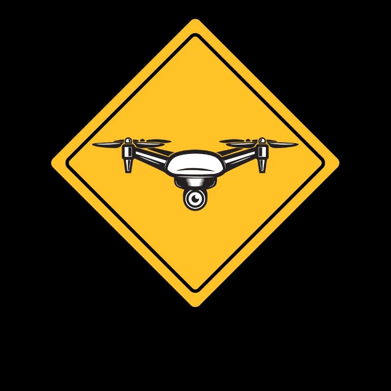 Drone avec panneau d’avertissement Drone flyer