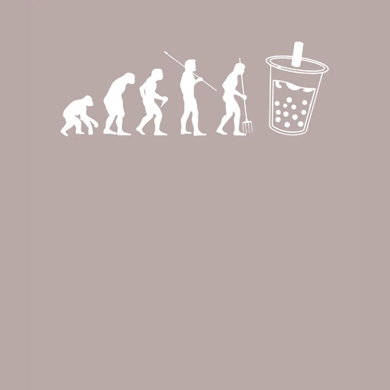 Evolution Bubble Boba Tea Shirt Cadeau