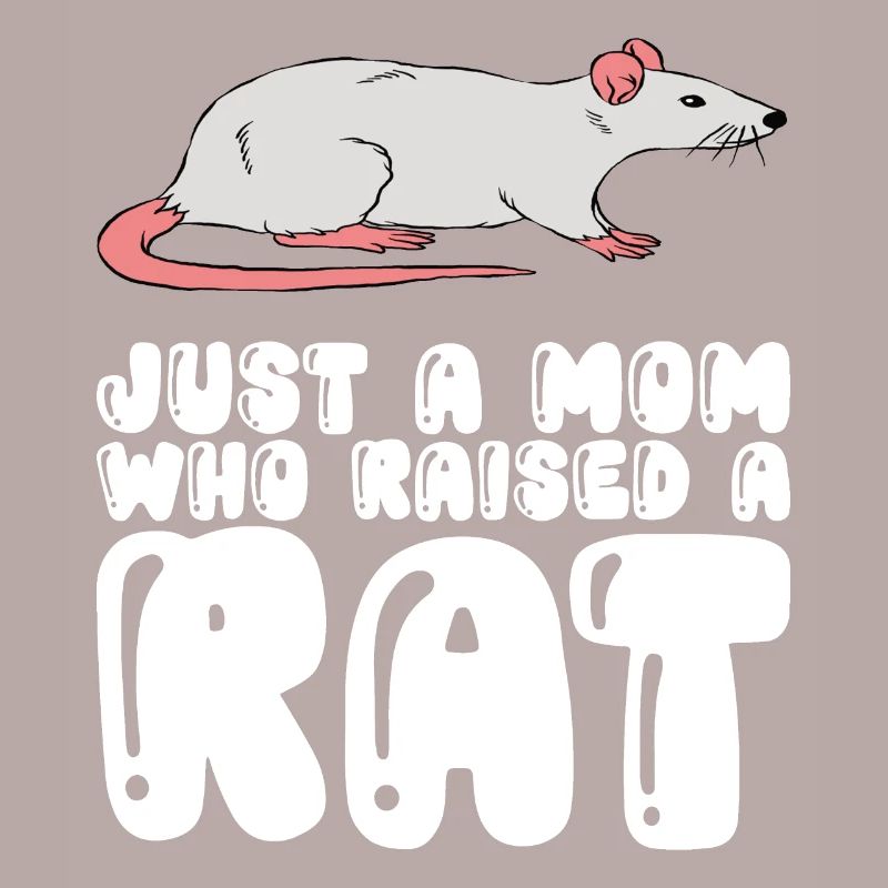 Une seule mère élevant un rat