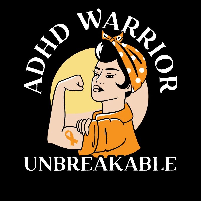 ADHD Warrior Unbreakable Embrace Neurodiversity