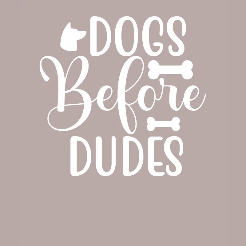 Chiens devant les gars