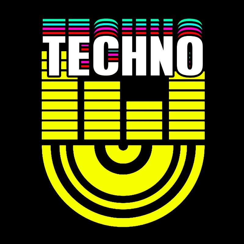 Retro Awesome TECHNO BPM Cool DJ Deejaying Designs