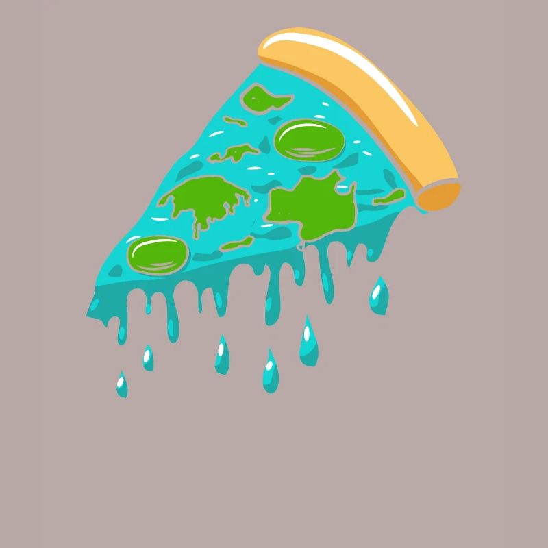 Flat Earth Society Flat Earther Pizza Lover