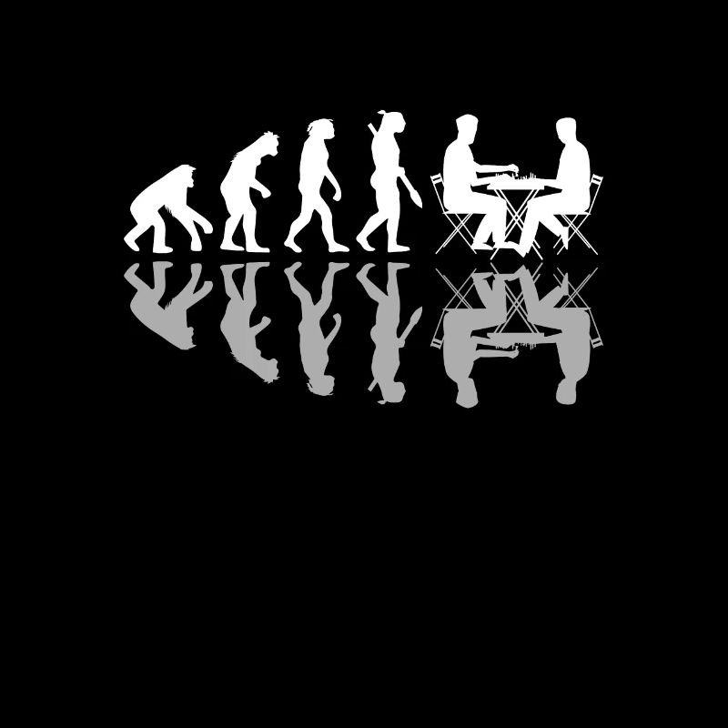 Human Evolution Chess Player Pieces Jeux de société
