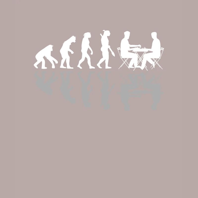 Human Evolution Chess Player Pieces Board Games