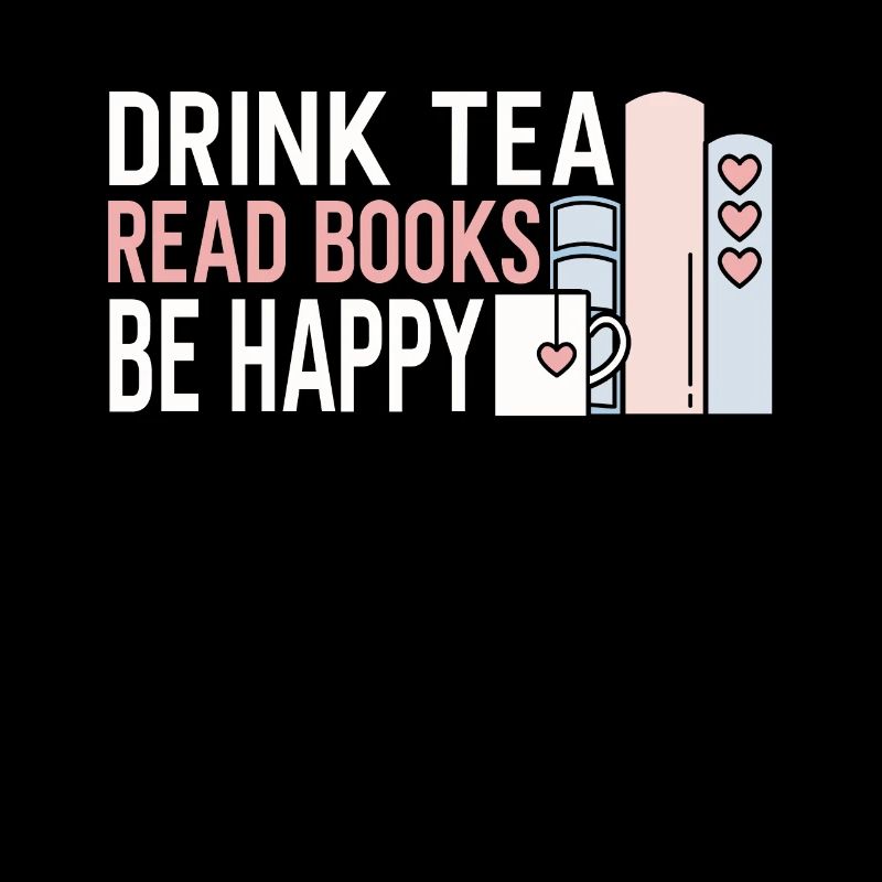 Tee Trinken Bücher Lesen Glücklich Sein