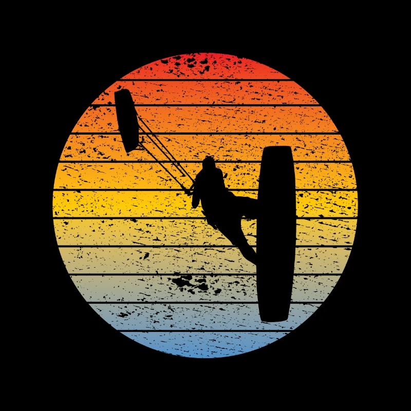 Kitesurfer Kitesurfing Windsurfer Windsurfing