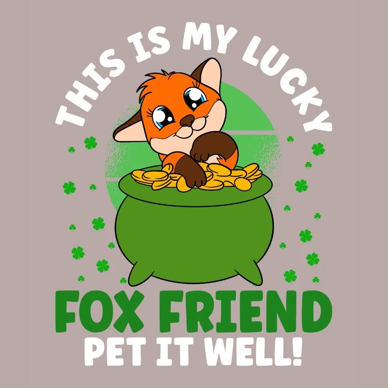 Mignon trèfle renard Saint-Patrick