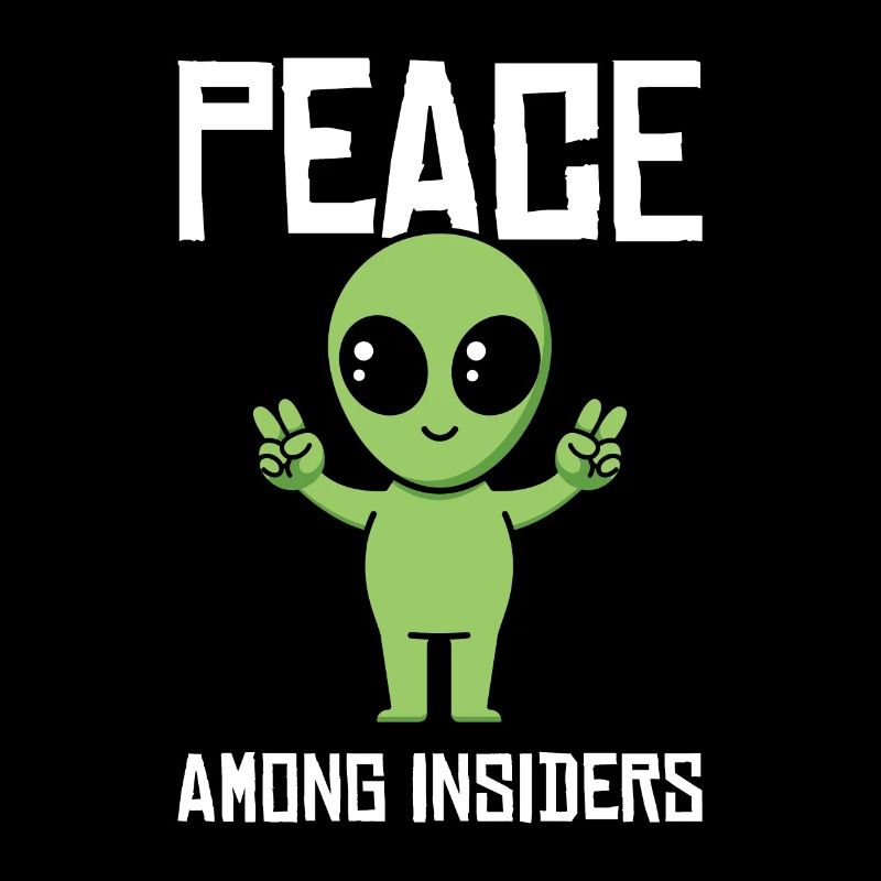 Alien Peace Alien Head Martian Space Outsider