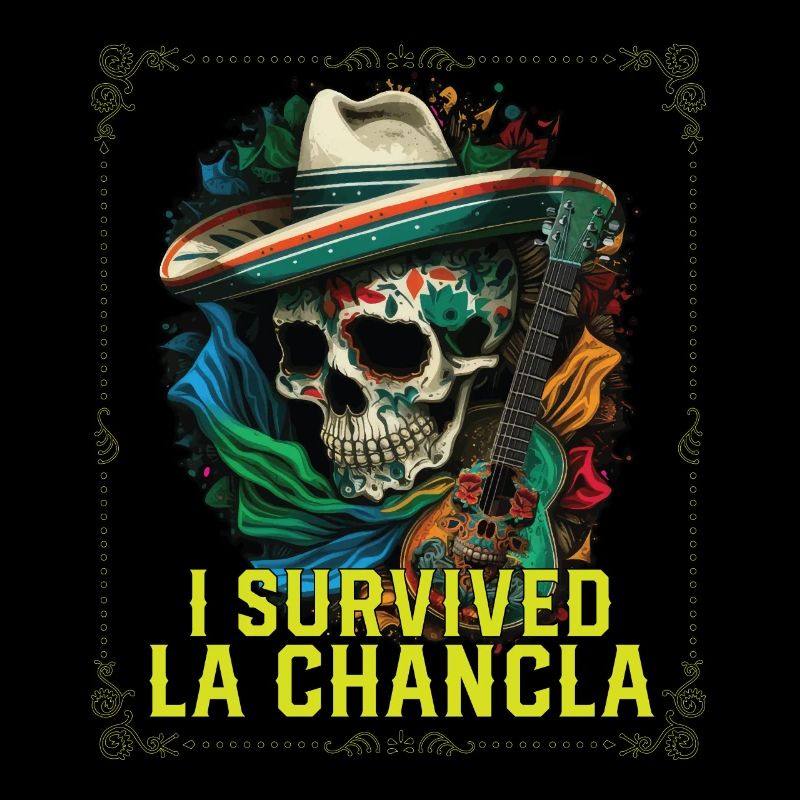 I Survived La Chancla Mexican Slippers Sandals
