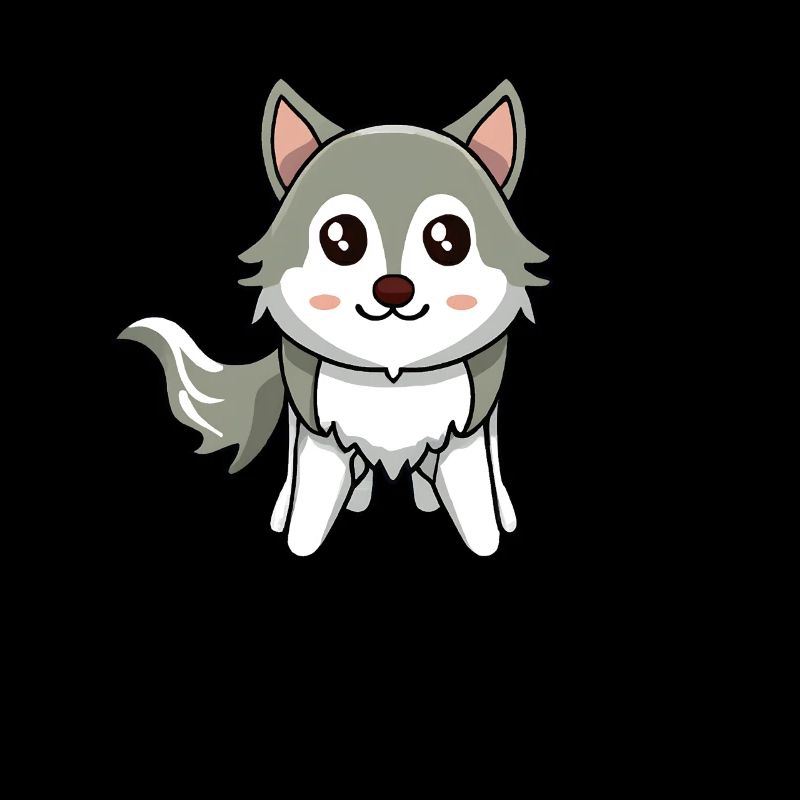 mignon Kawaii Husky