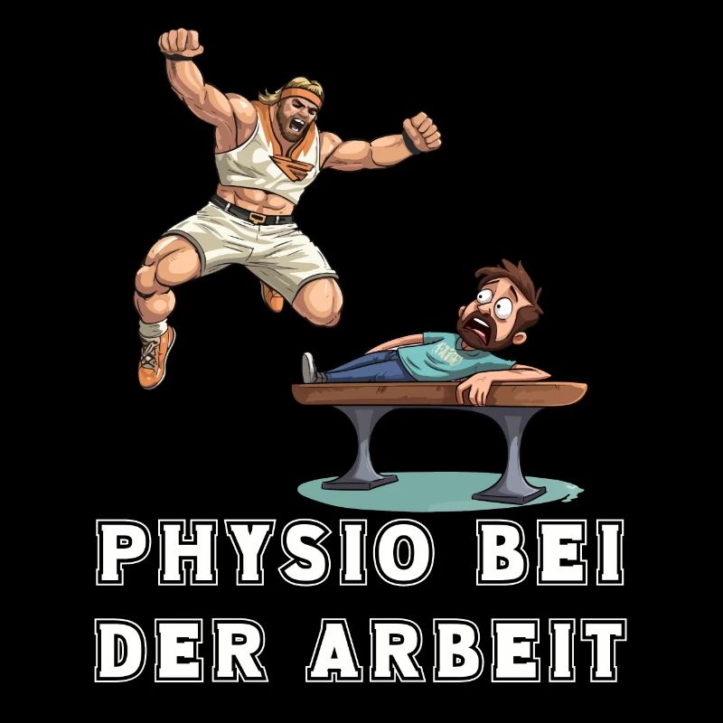 Physio bei der Arbeit