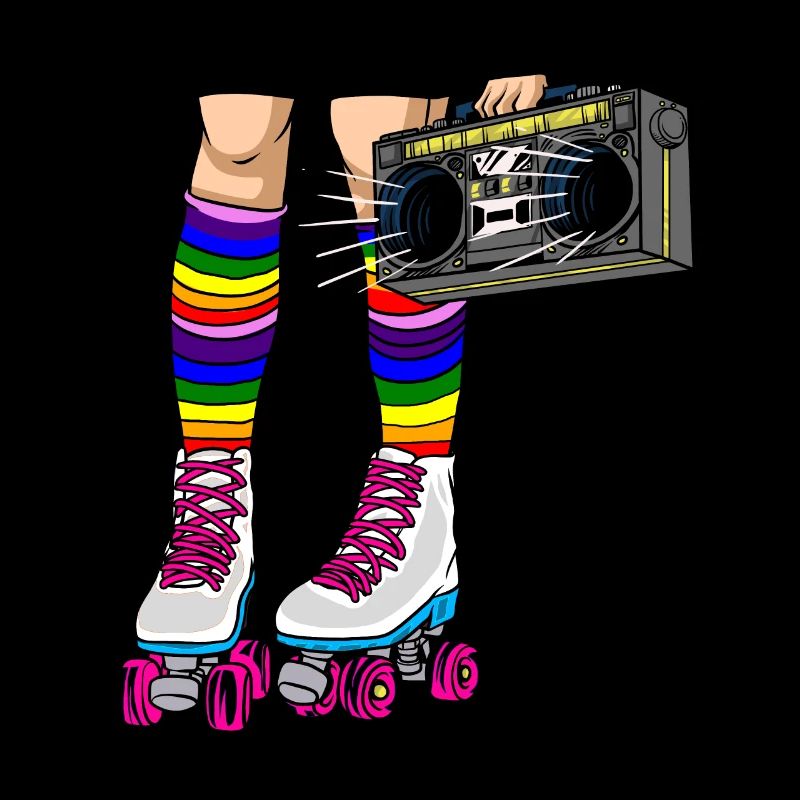 Inline Skate Geschenk Rollerskates Roller 70er