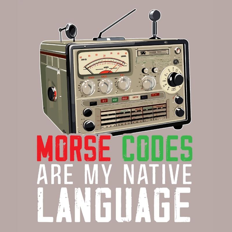 Ham Radio Operator Morse Code Radioactivity