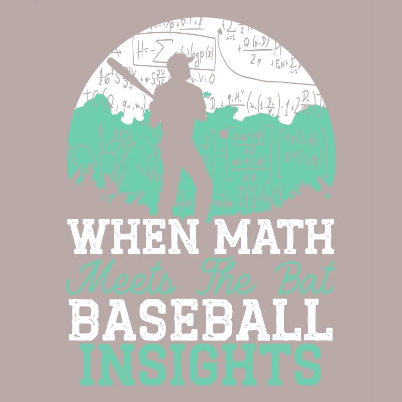 Baseball Math Lover Mathematician Baseball Player
