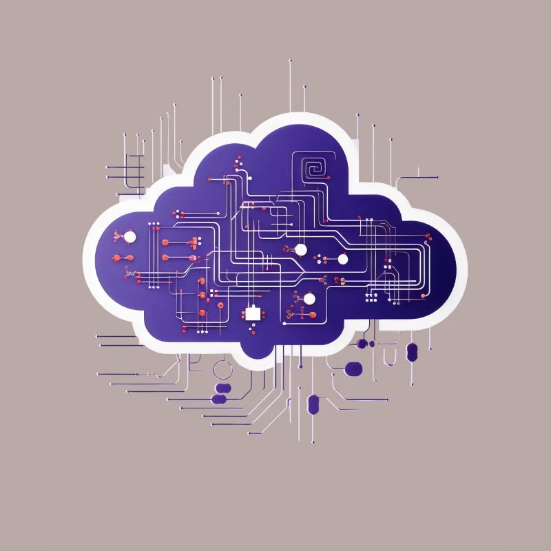 Cloud-Computing-Computerelektronik-Schaltung