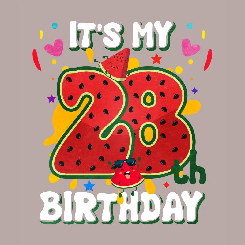 28e anniversaire Pastèque cadeau d’été